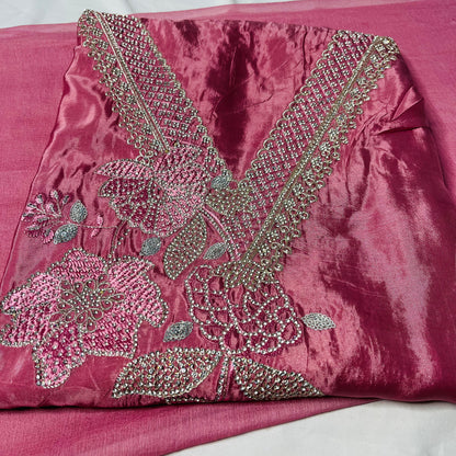 Rani Pink Organza Suit – Zarkan & Fancy Sleeves